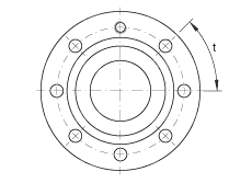 推力角接觸球軸承 ZKLF1762-2RS-2AP-XL, 配對，雙向，螺釘安裝，兩側唇密封